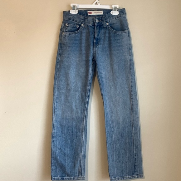 Levi's 505 Regular medium wash bootcut jeans size 10 regular EUC - Picture 1 of 4